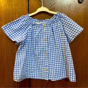 Beautiful blue and white Zara 3T top